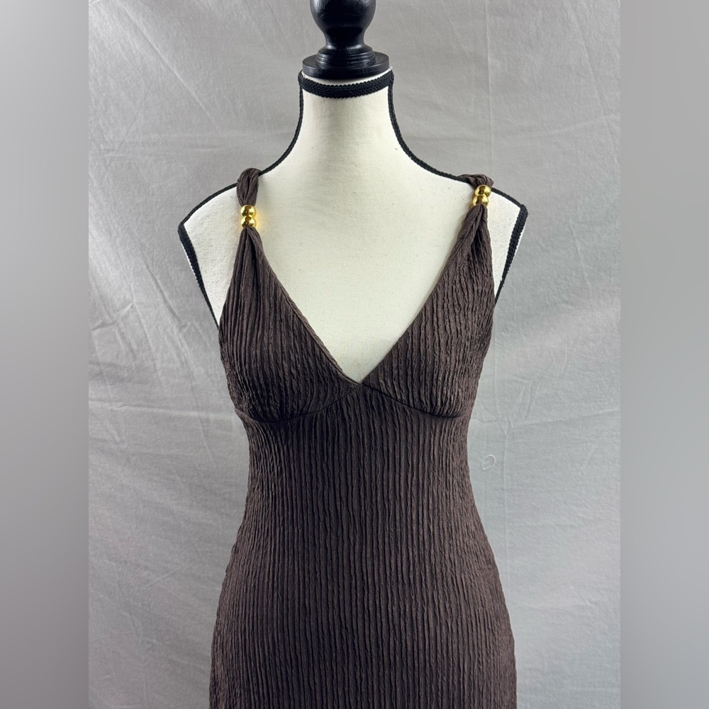 Ribbed Espresso Maxi – Criss-Cross Back Brown - Picture 7 of 8